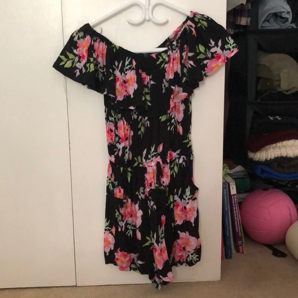 La Vie en Rose off the shoulder romper
